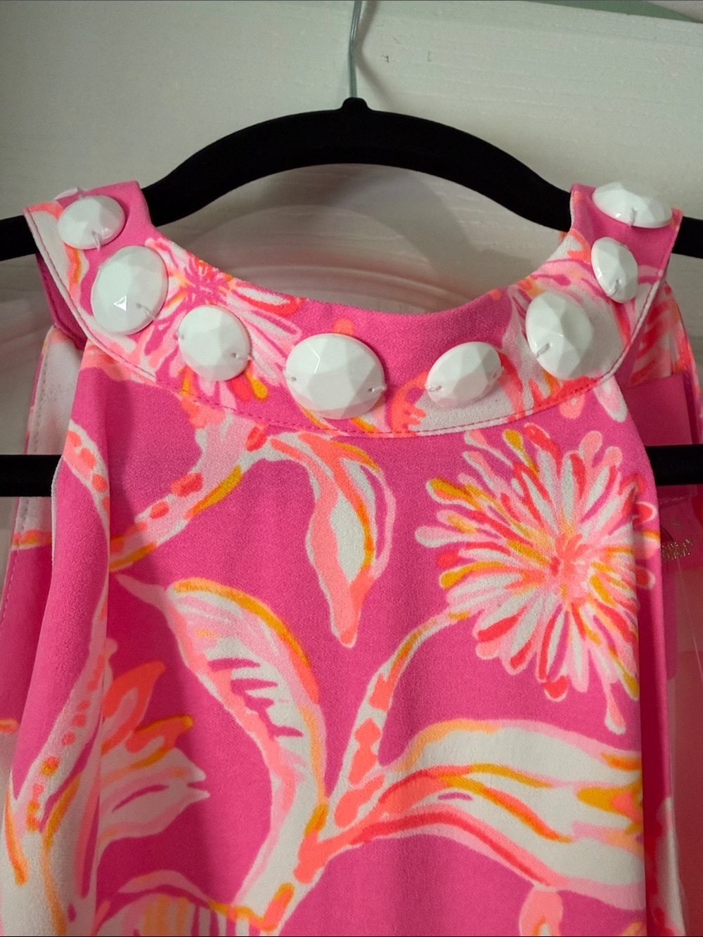 Lilly Pulitzer Hot Pink Floral Sundress - Picture 3 of 3